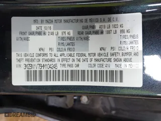 2017 Mazda Mazda3 4-Door Touring with VIN 3MZBN1V76HM104245, listed as a IAAI auction lot 41772400 with 91,166 mi miles. Bid and sale history available at carsss.com. Image 9.