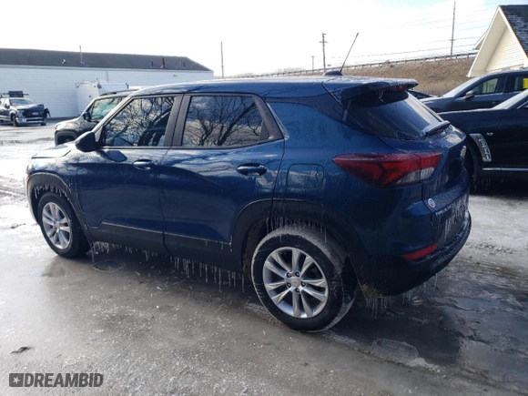 2021 Chevrolet TrailBlazer LS with VIN KL79MMS28MB145490, listed as a Copart auction lot 44392445 with 55,006 mi miles and Salvage Title. Bid and sale history available at carsss.com. Image 2.