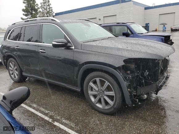 2021 Mercedes-Benz GLS with VIN 4JGFF5KEXMA449860, listed as a Copart auction lot 44813525 with 30,877 mi miles and Salvage Title. Bid and sale history available at carsss.com. Image 4.