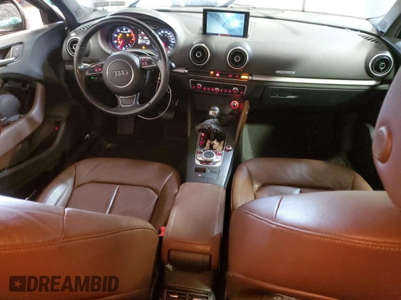 2015 Audi A3 Premium with VIN WAUBFGFF1F1093638, listed as a Copart auction lot 53993265 with 81,538 mi miles and Salvage title. Bid and sale history available at DreamBid. Image 8.