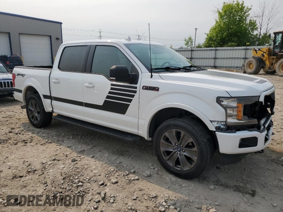 2018 Ford F-150 XL with VIN 1FTEW1EP7JFE27710, listed as a Copart auction lot 58837255 with 148,126 mi miles and Clean title. Bid and sale history available at DreamBid. Image 4.