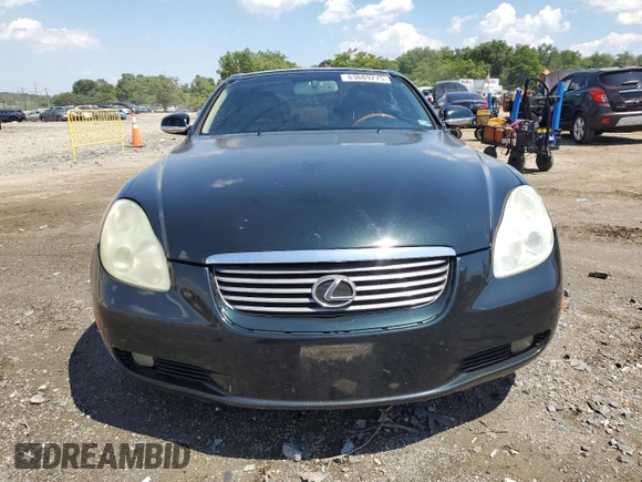 2004 Lexus SC 430 with VIN JTHFN48Y040052035, listed as a Copart auction lot 63689275 with 147,355 mi miles and Salvage title. Bid and sale history available at DreamBid. Image 5.