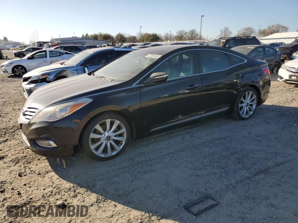 2012 Hyundai Azera with VIN KMHFH4JG3CA189808, listed as a Copart auction lot 47324765 with 104,518 mi miles and Clean Title. Bid and sale history available at DreamBid. Image 1.