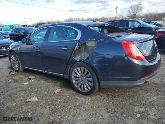 2014 Lincoln MKS with VIN 1LNHL9EK1EG612260, listed as a Copart auction lot 43759825 with 89,746 mi miles and Salvage Title. Bid and sale history available at carsss.com. Image 2.
