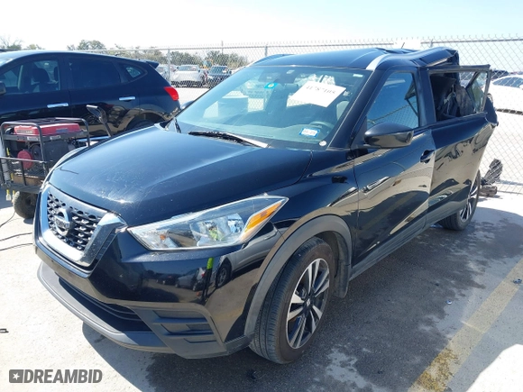 2019 Nissan Kicks S with VIN 3N1CP5CU6KL509670, listed as a IAAI auction lot 41787105 with 94,759 mi miles. Bid and sale history available at carsss.com. Image 2.