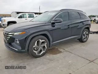 2022 Hyundai Tucson Limited with VIN 5NMJE3AE1NH050141, listed as a Copart auction lot 56992265 with 46,586 mi miles and Salvage title. Bid and sale history available at DreamBid. Image 1.