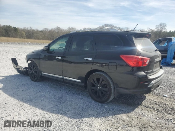 2017 Nissan Pathfinder Platinum with VIN 5N1DR2MN4HC902813, listed as a Copart auction lot 49719415 with 117,231 mi miles and Salvage Title. Bid and sale history available at carsss.com. Image 2.