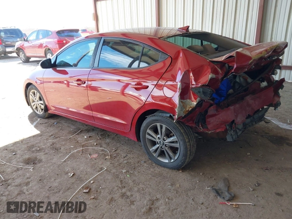 2018 Hyundai Elantra GL with VIN KMHD84LFXJU612021, listed as a IAAI auction lot 41634056 with 107,326 mi miles and . Bid and sale history available at DreamBid. Image 3.