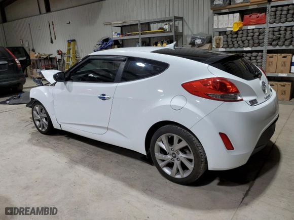 2016 Hyundai Veloster with VIN KMHTC6AD9GU264633, listed as a Copart auction lot 84188354 with 82,491 mi miles and Salvage Title. Bid and sale history available at carsss.com. Image 2.