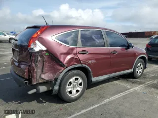 2014 Honda CR-V LX with VIN 5J6RM3H33EL016351, listed as a Copart auction lot 51456195 with 118,076 mi miles and Salvage Title. Bid and sale history available at carsss.com. Image 3.