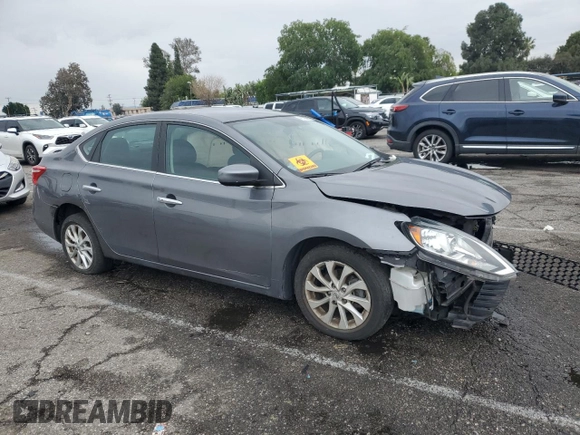 2019 Nissan Sentra SV with VIN 3N1AB7AP7KY401723, listed as a Copart auction lot 48760795 with Not Provided miles and Salvage Title. Bid and sale history available at DreamBid. Image 4.