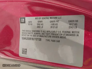 2011 Buick Lucerne CXL Premium with VIN 1G4HJ5EM7BU107126, listed as a IAAI auction lot 42093773 with 188,907 mi miles. Bid and sale history available at carsss.com. Image 9.