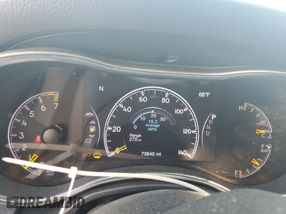 2019 Jeep Grand Cherokee Limited with VIN 1C4RJFBG5KC713687, listed as a Copart auction lot 54421555 with 73,640 mi miles and Salvage Title. Bid and sale history available at carsss.com. Image 9.