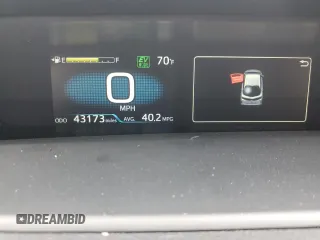 2021 Toyota Prius LE with VIN JTDKAMFP6M3169879, listed as a Copart auction lot 50259775 with 43,173 mi miles and Salvage Title. Bid and sale history available at DreamBid. Image 9.