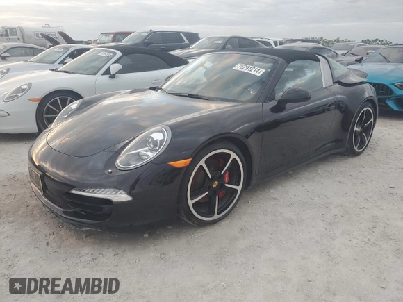 2014 Porsche 911 4S with VIN WP0BB2A96ES133255, listed as a Copart auction lot 76291214 with Not Provided miles and Non Repairable. Bid and sale history available at DreamBid. Image 1.