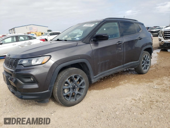 2023 Jeep Compass Altitude z VIN 3C4NJDBN9PT539846, wystawiony jako Copart lot #53848805 z przebiegiem 11 380 mil mil oraz Szkoda całkowita • Salvage title. Historia ofert i sprzedaży dostępna na DreamBid. Obrazek 1.