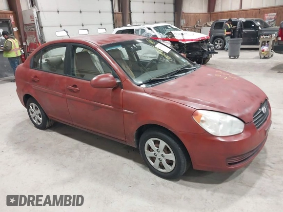 2009 Hyundai Accent Auto GLS with VIN KMHCN46C89U306436, listed as a IAAI auction lot 42010992 with 70,998 mi miles. Bid and sale history available at carsss.com. Image 1.