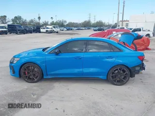 2022 Audi RS 3 with VIN WUAG4DGY2NA907150, listed as a IAAI auction lot 41693580 with 39,024 mi miles. Bid and sale history available at carsss.com. Image 15.
