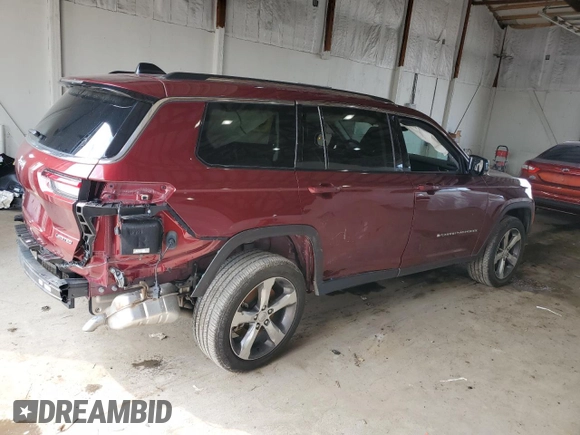 2022 Jeep Grand Cherokee Limited with VIN 1C4RJKBG9N8511158, listed as a Copart auction lot 60270925 with 20,800 mi miles and Salvage title. Bid and sale history available at DreamBid. Image 3.