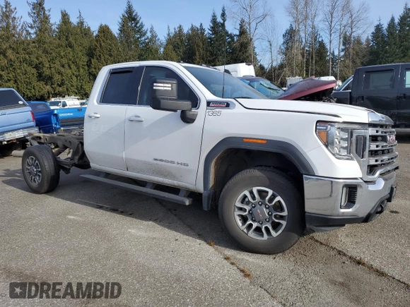 2022 GMC Sierra 1500 with VIN 1GT58MEY6NF165155, listed as a Copart auction lot 45346845 with Not Provided miles and Salvage Title. Bid and sale history available at DreamBid. Image 4.