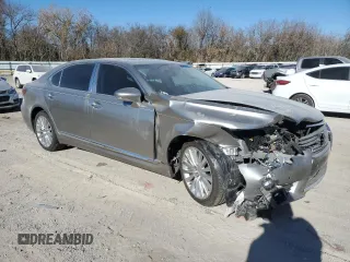 2017 Lexus LS 460 L with VIN JTHDL5EF2H5008214, listed as a Copart auction lot 81721354 with 87,923 mi miles and Salvage title. Bid and sale history available at DreamBid. Image 4.