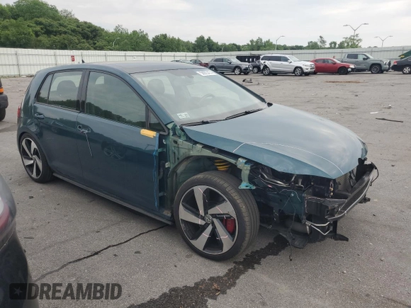 2018 Volkswagen Golf GTI S with VIN 3VW547AU1JM290412, listed as a Copart auction lot 58923474 with 60,737 mi miles and Salvage Title. Bid and sale history available at carsss.com. Image 4.
