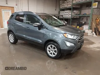 2018 Ford EcoSport SE z VIN MAJ6P1UL9JC209906, wystawiony jako IAAI lot #41977465 z przebiegiem 58 636 mil mil oraz . Historia ofert i sprzedaży dostępna na DreamBid. Obrazek 1.