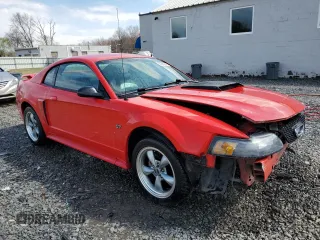 2003 Ford Mustang GT Deluxe with VIN 1FAFP42X83F355206, listed as a Copart auction lot 50586845 with 77,345 mi miles and Salvage Title. Bid and sale history available at carsss.com. Image 4.