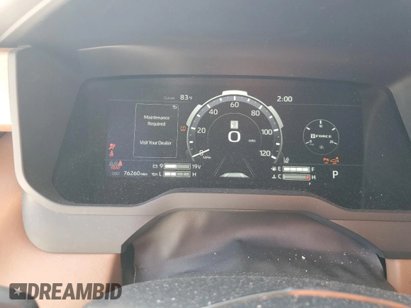 2023 Toyota Tundra 1794 Edition with VIN 5TFMA5AB9PX021944, listed as a Copart auction lot 77756214 with 76,260 mi miles and Salvage title. Bid and sale history available at DreamBid. Image 9.