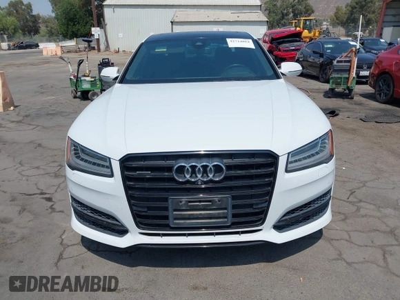 2017 Audi A8 Sport with VIN WAU43AFD3HN010445, listed as a IAAI auction lot 42714864 with 106,748 mi miles and . Bid and sale history available at DreamBid. Image 13.