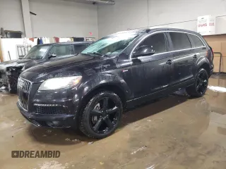 2012 Audi Q7 3.0T S line with VIN WA1DGAFE8CD008344, listed as a Copart auction lot 45141055 with 131,769 mi miles and Salvage Title. Bid and sale history available at carsss.com. Image 1.
