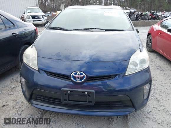 2013 Toyota Prius One with VIN JTDKN3DU8D1717206, listed as a IAAI auction lot 41723313 with 124,111 mi miles. Bid and sale history available at carsss.com. Image 12.