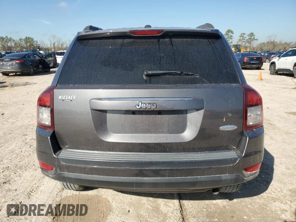 2016 Jeep Compass Latitude with VIN 1C4NJCEA8GD609149, listed as a Copart auction lot 46926795 with 111,997 mi miles and Salvage Title. Bid and sale history available at carsss.com. Image 6.