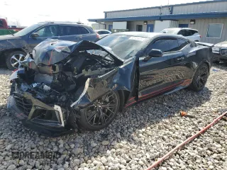 2018 Chevrolet Camaro ZL1 with VIN 1G1FK1R61J0152283, listed as a Copart auction lot 50151475 with 34,325 mi miles and Clean Title. Bid and sale history available at carsss.com. Image 1.