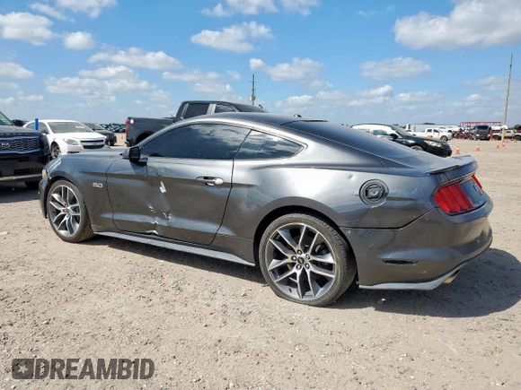 2016 Ford Mustang GT with VIN 1FA6P8CF6G5310340, listed as a Copart auction lot 66183965 with 92,755 mi miles and Salvage title. Bid and sale history available at DreamBid. Image 2.