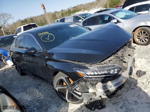 2019 Honda Accord Sedan Sport 1.5T with VIN 1HGCV1F35KA166549, listed as a Copart auction lot 49227635 with 83,938 mi miles and Clean Title. Bid and sale history available at carsss.com. Image 4.