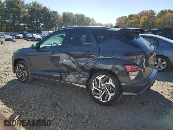 2024 Hyundai Kona N Line with VIN KM8HACA3XRU069998, listed as a Copart auction lot 77043434 with 5,459 mi miles and Salvage Title. Bid and sale history available at DreamBid. Image 2.