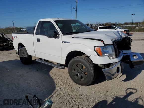 2014 Ford F-150 XL with VIN 1FTMF1EF5EFB30492, listed as a Copart auction lot 53055775 with 179,950 mi miles and Salvage title. Bid and sale history available at DreamBid. Image 4.