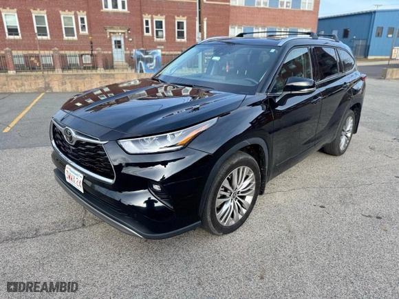 2022 Toyota Highlander Platinum with VIN 5TDFZRBH0NS226809, listed as a Copart auction lot 51350925 with 25,146 mi miles and Clean Title. Bid and sale history available at carsss.com. Image 2.