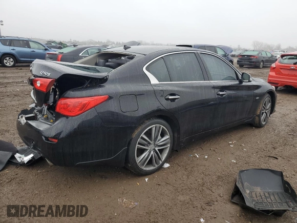 2017 Infiniti Q50 2.0t Premium with VIN JN1CV7AR6HM680529, listed as a Copart auction lot 86398934 with 101,765 mi miles and Salvage Title. Bid and sale history available at carsss.com. Image 3.