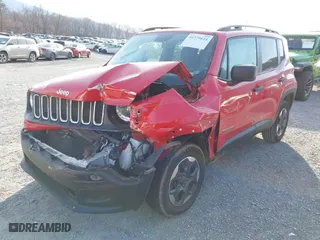 2018 Jeep Renegade Sport with VIN ZACCJBAB4JPJ63846, listed as a IAAI auction lot 41779614 with 66,725 mi miles. Bid and sale history available at carsss.com. Image 6.