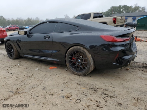 2023 BMW M8 Competition with VIN WBSAE0C00PCM79751, listed as a Copart auction lot 45468225 with 0 mi miles and Salvage Title. Bid and sale history available at carsss.com. Image 2.