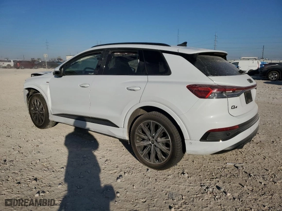 2022 Audi Q4 e-tron Prestige with VIN WA1M2BFZ2NP054938, listed as a Copart auction lot 82666764 with 0 mi miles and Salvage Title. Bid and sale history available at carsss.com. Image 2.