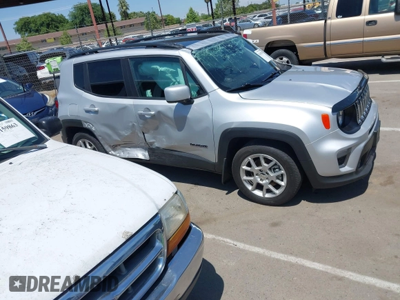 2021 Jeep Renegade Latitude with VIN ZACNJCBB8MPN10712, listed as a IAAI auction lot 42169548 with 56,796 mi miles and . Bid and sale history available at DreamBid. Image 12.
