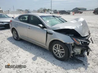 2013 Kia Optima LX with VIN KNAGM4A75D5375586, listed as a Copart auction lot 53297705 with Not Provided miles and Salvage Title. Bid and sale history available at carsss.com. Image 4.
