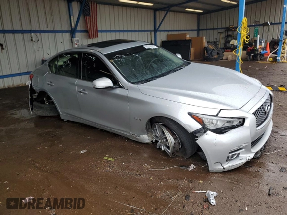 2017 Infiniti Q50 Premium с VIN JN1EV7AR3HM835319, выставлен на аукционе Copart как лот 56049225 с пробегом 114 486 миль миль и Списание • Salvage title. История ставок и продаж доступна на DreamBid. Изображение 4.
