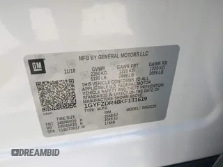 2019 Cadillac XT4 AWD Premium Luxury z VIN 1GYFZDR48KF131619, wystawiony jako IAAI lot #42202281 z przebiegiem 67 048 mil mil oraz . Historia ofert i sprzedaży dostępna na DreamBid. Obrazek 9.