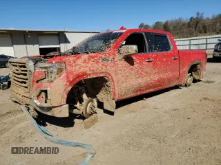 2020 GMC Sierra 1500 SLT z VIN 3GTU9DEL7LG123764, wystawiony jako Copart lot #50078245 z przebiegiem Nie podano mil oraz Szkoda całkowita • Salvage title. Historia ofert i sprzedaży dostępna na DreamBid. Obrazek 1.