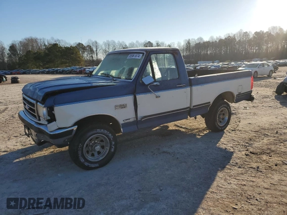 1990 Ford F-150 with VIN 1FTEF14N1LNA30373, listed as a Copart auction lot 85961874 with 27,509 mi miles and Salvage Title. Bid and sale history available at carsss.com. Image 1.
