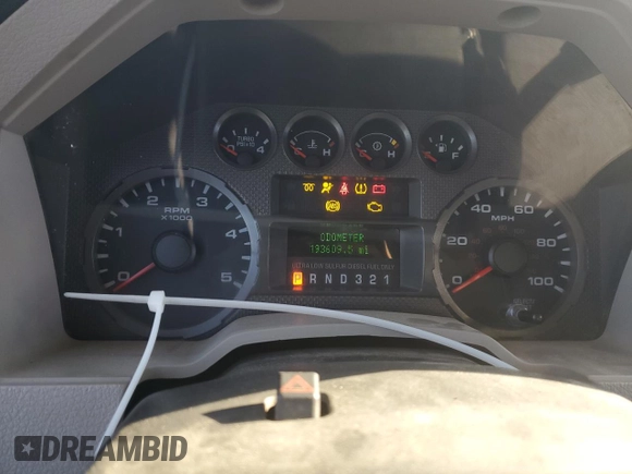2010 Ford F-350 with VIN 1FTWX3BR5AEB31870, listed as a Copart auction lot 83273114 with 193,609 mi miles and Clean title. Bid and sale history available at DreamBid. Image 9.